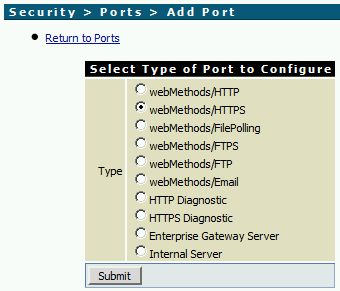 Add an HTTPS Port in webMethods Integration Server
